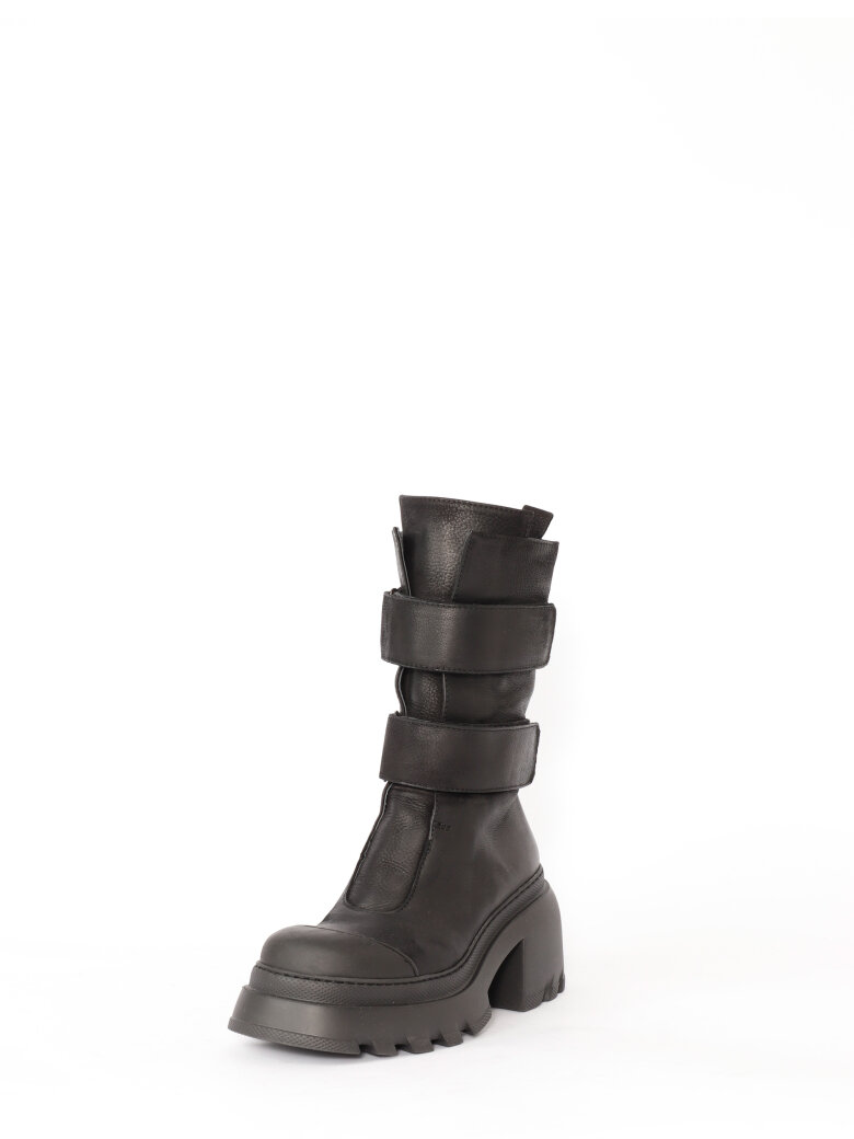 Chunky boots with velcro detail